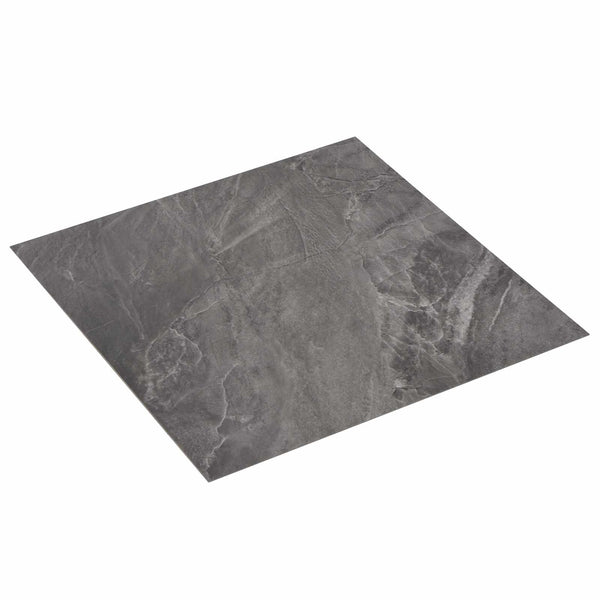 vidaXL Flooring Planks 5.11 m² 55 pcs PVC Black and White