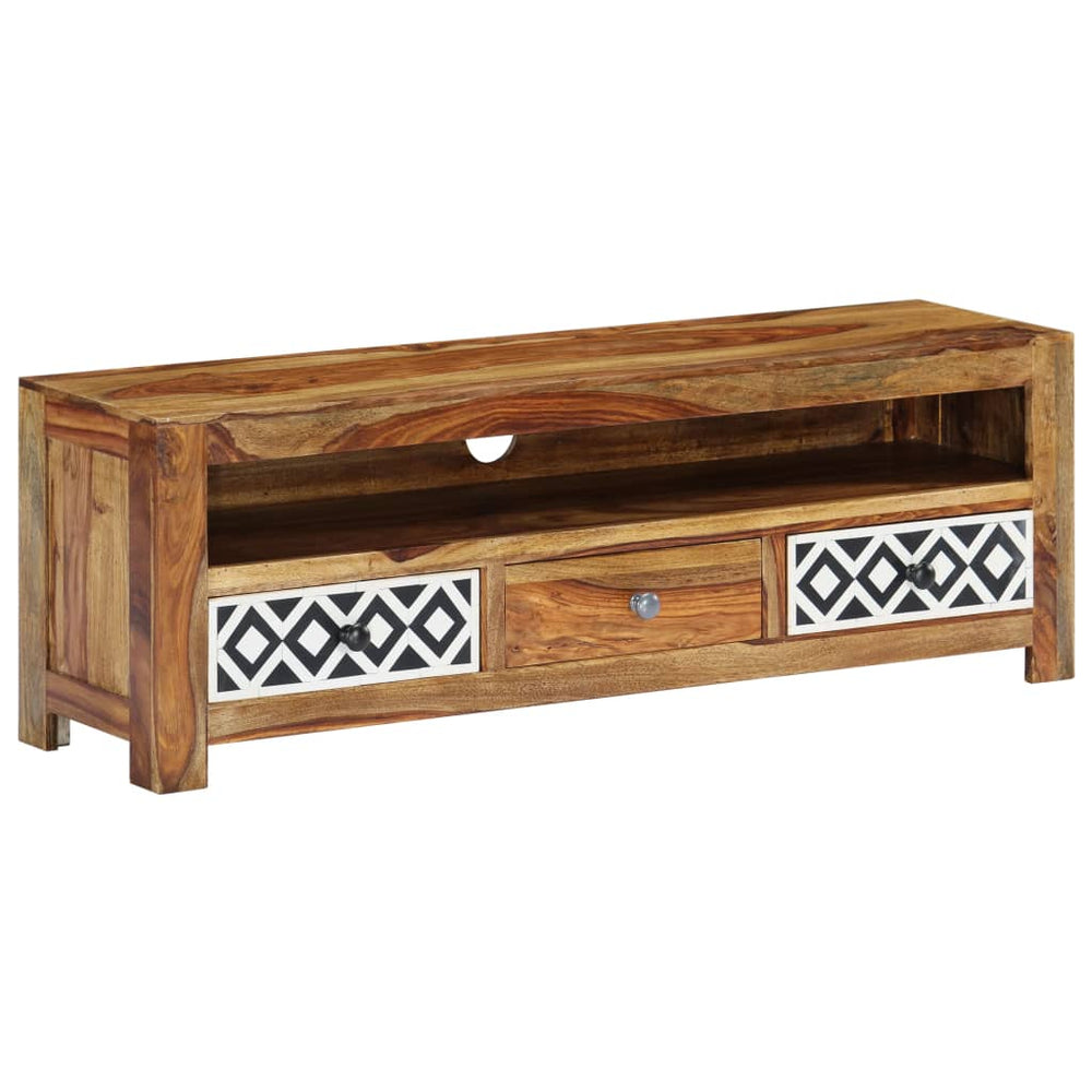 vidaXL TV Cabinet 120x30x40 cm Solid Acacia Wood