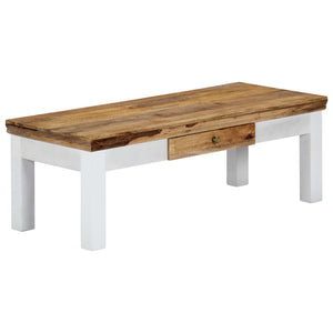 vidaXL Coffee Table 110x50x40 cm Solid Mango Wood