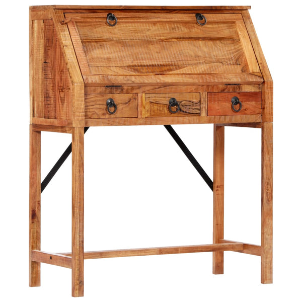 vidaXL Desk 90x40x107 cm Solid Acacia Wood