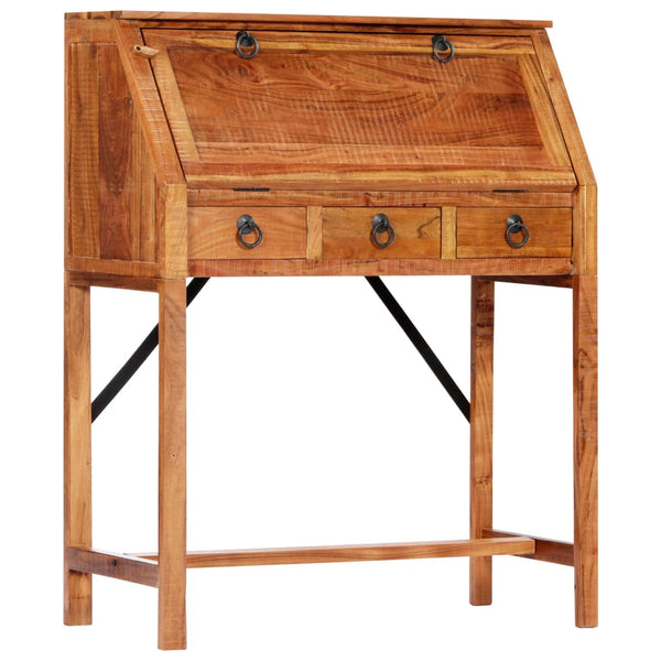vidaXL Desk 90x40x107 cm Solid Acacia Wood