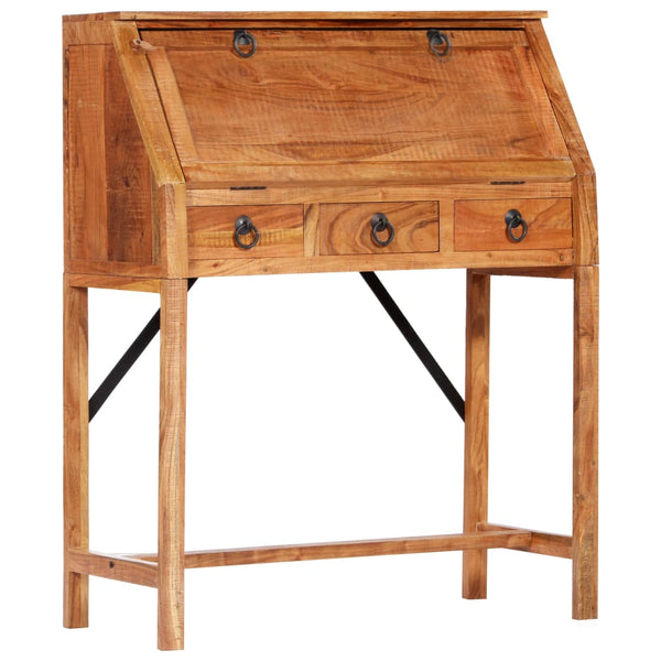 vidaXL Desk 90x40x107 cm Solid Acacia Wood