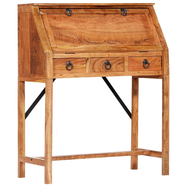 vidaXL Desk 90x40x107 cm Solid Acacia Wood