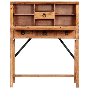 vidaXL Desk 90x40x107 cm Solid Acacia Wood