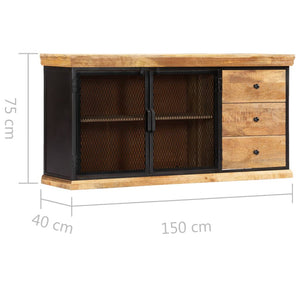 vidaXL Sideboard 150x40x75 cm Solid Mango Wood
