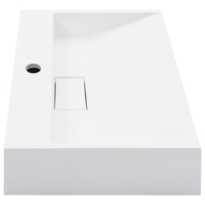 vidaXL Wash Basin 50 x 38 x 13 cm Mineral Cast/Marble Cast White