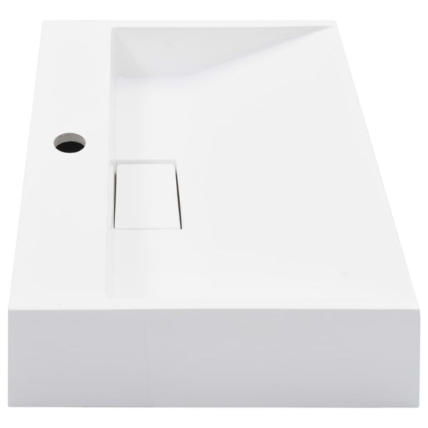 vidaXL Wash Basin 50 x 38 x 13 cm Mineral Cast/Marble Cast White