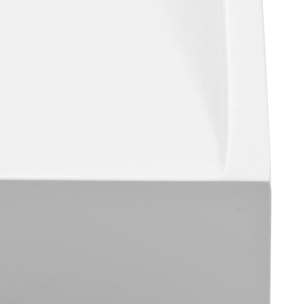 vidaXL Sink 80 x 46 x 11 cm Mineral Cast/Marble Cast White