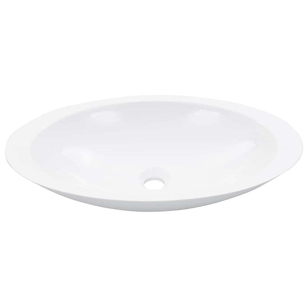vidaXL Wash Basin 59.3 x 35.1 x 10.7 cm Mineral Cast/Marble Cast White