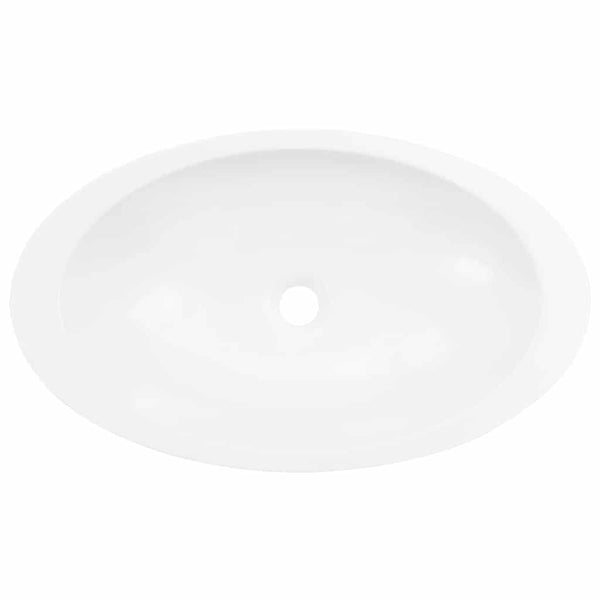 vidaXL Wash Basin 59.3 x 35.1 x 10.7 cm Mineral Cast/Marble Cast White