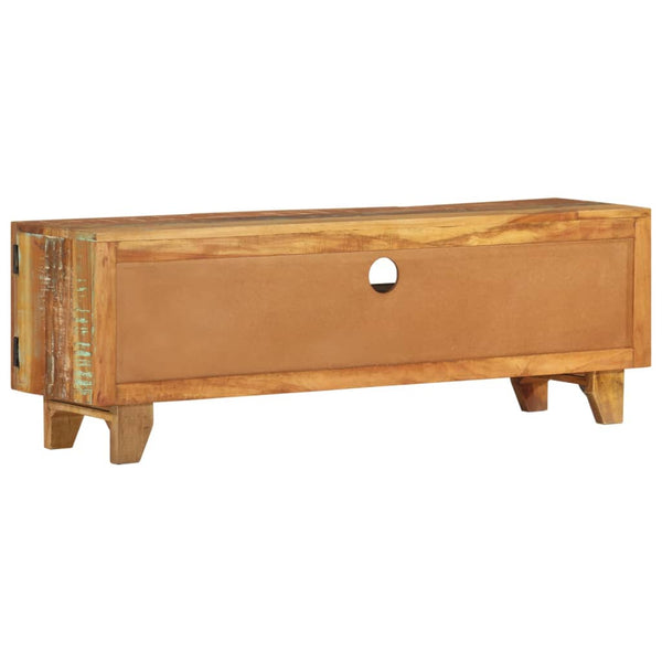 vidaXL Hand-Carved TV Cabinet 120x30x40 cm Solid Reclaimed Wood