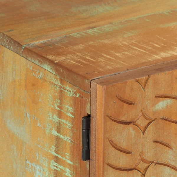 vidaXL Hand-Carved TV Cabinet 120x30x40 cm Solid Reclaimed Wood