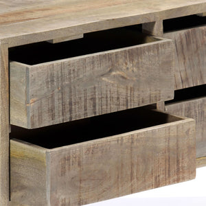 vidaXL Sideboard 140x30x60 cm Solid Mango Wood