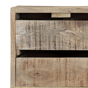 vidaXL Sideboard 140x30x60 cm Solid Mango Wood
