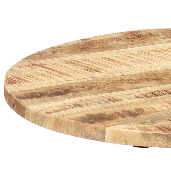 vidaXL Side Table 60×(46-63) cm Solid Mango Wood and Cast Iron