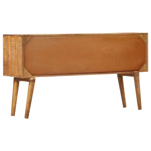 vidaXL Sideboard with Printed Patterns 130x30x70 cm Solid Mango Wood
