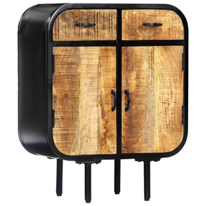 vidaXL Sideboard 60x30x75 cm Solid Mango Wood and Iron
