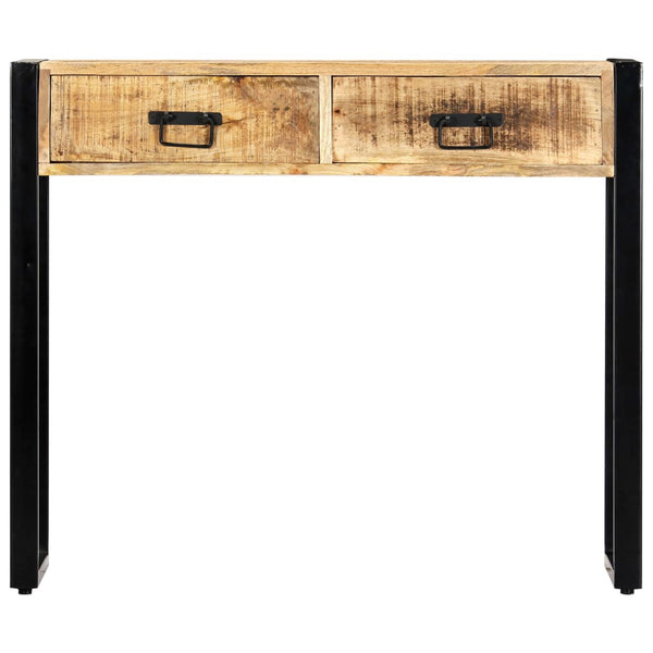 vidaXL Console Table 90 x 30 x 75 cm Solid Mango Wood
