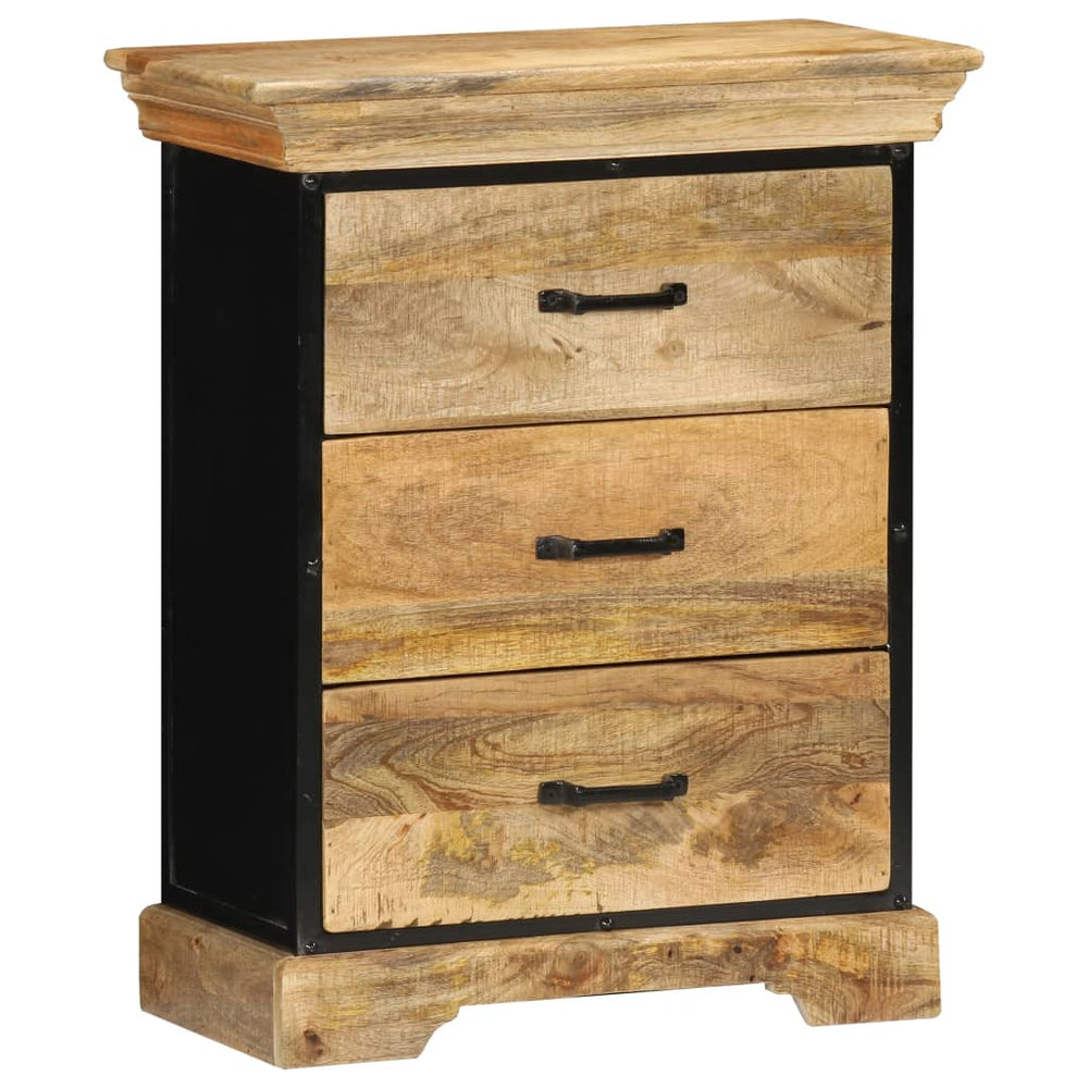 vidaXL Chest of Drawers 60 x 30 x 75 cm Solid Mango Wood