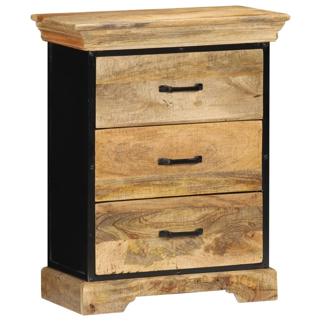 vidaXL Chest of Drawers 60 x 30 x 75 cm Solid Mango Wood