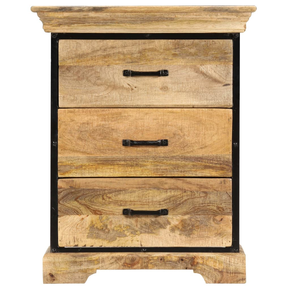 vidaXL Chest of Drawers 60 x 30 x 75 cm Solid Mango Wood