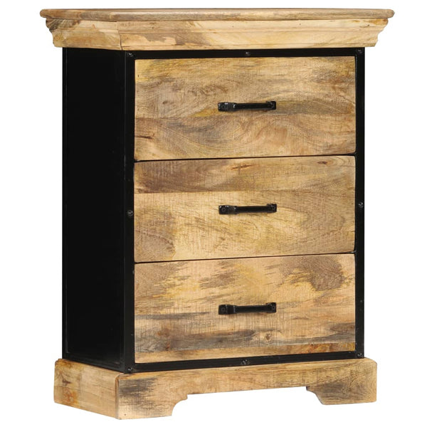 vidaXL Chest of Drawers 60 x 30 x 75 cm Solid Mango Wood
