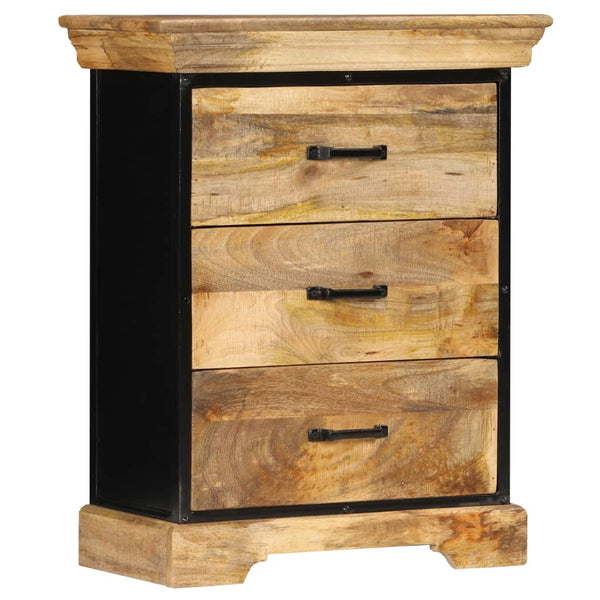 vidaXL Chest of Drawers 60 x 30 x 75 cm Solid Mango Wood