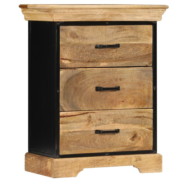 vidaXL Chest of Drawers 60 x 30 x 75 cm Solid Mango Wood