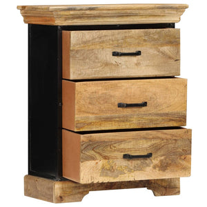 vidaXL Chest of Drawers 60 x 30 x 75 cm Solid Mango Wood