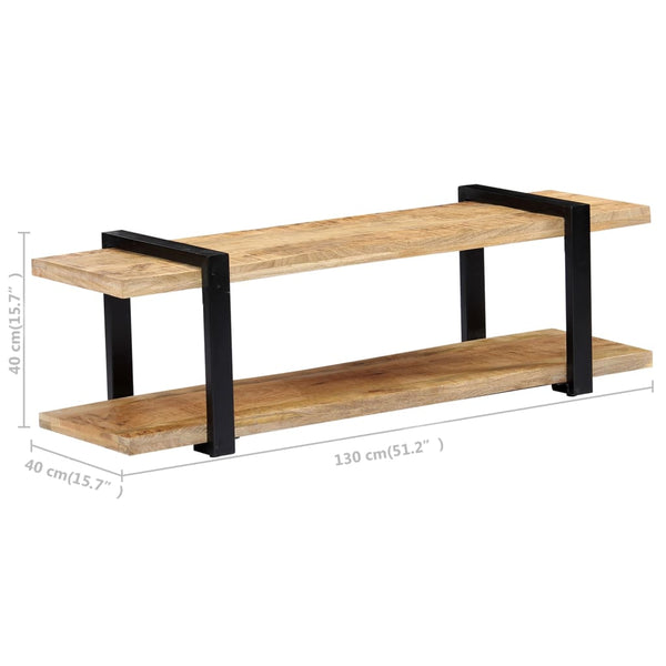 vidaXL TV Cabinet 130x40x40 cm Solid Mango Wood