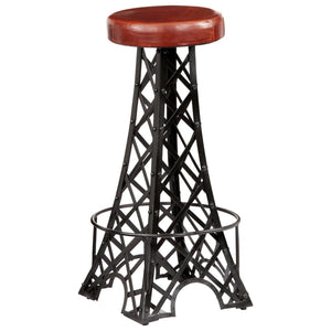 vidaXL Bar Stools 2 pcs. Genuine Leather