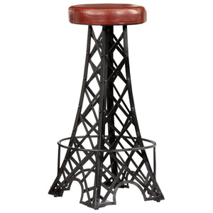 vidaXL Bar Stools 2 pcs. Genuine Leather
