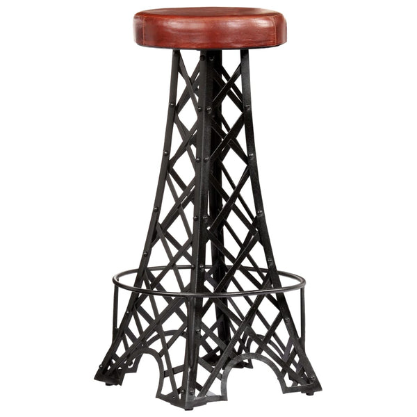 vidaXL Bar Stools 2 pcs. Genuine Leather