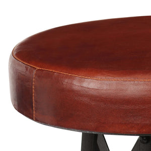 vidaXL Bar Stools 2 pcs. Genuine Leather