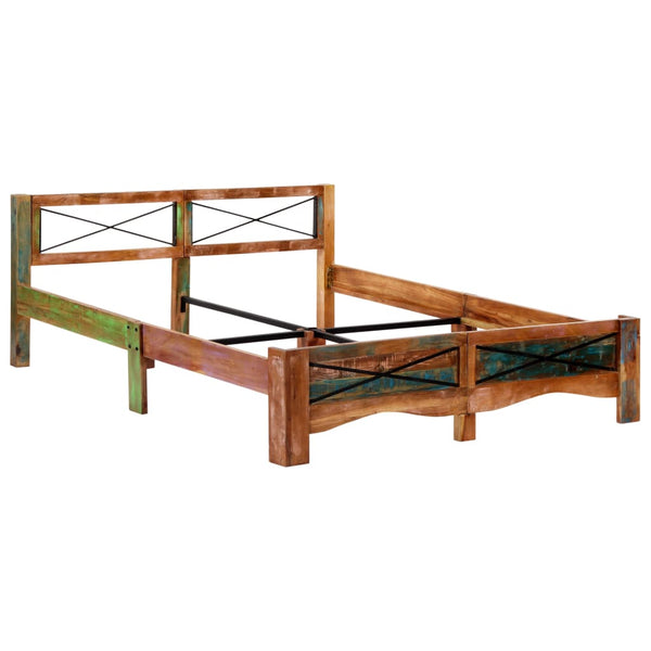 vidaXL Solid Reclaimed Wood Bed 160x200 cm