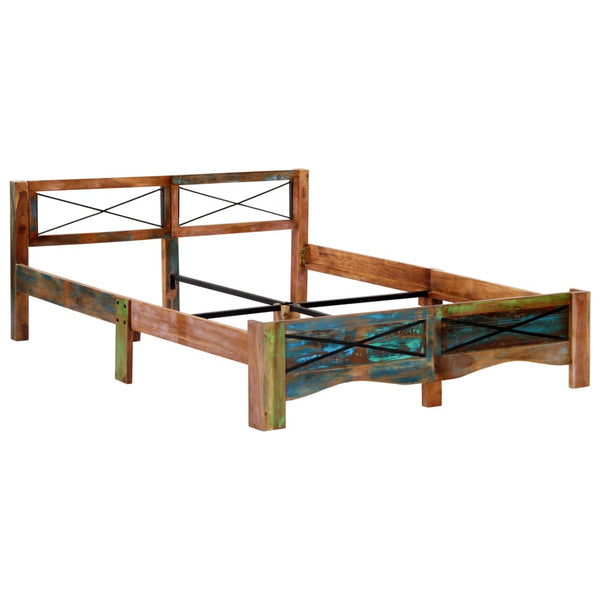 vidaXL Solid Reclaimed Wood Bed 160x200 cm