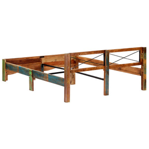 vidaXL Solid Reclaimed Wood Bed 160x200 cm