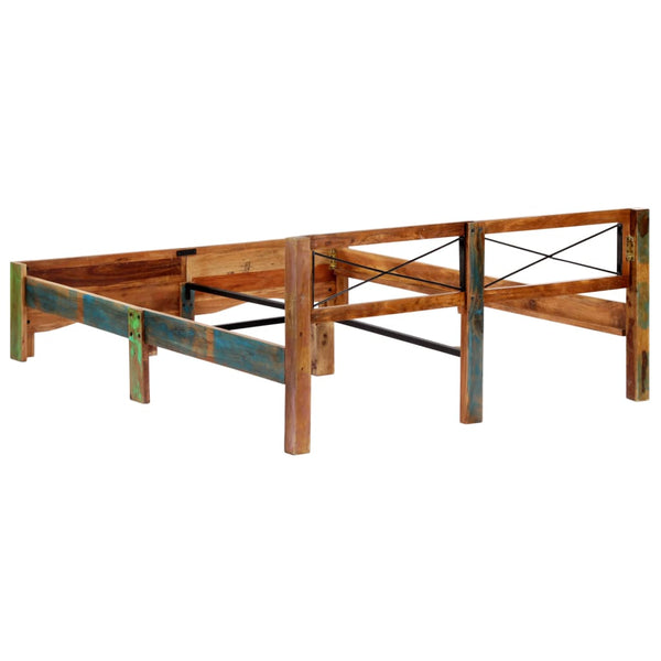vidaXL Solid Reclaimed Wood Bed 160x200 cm
