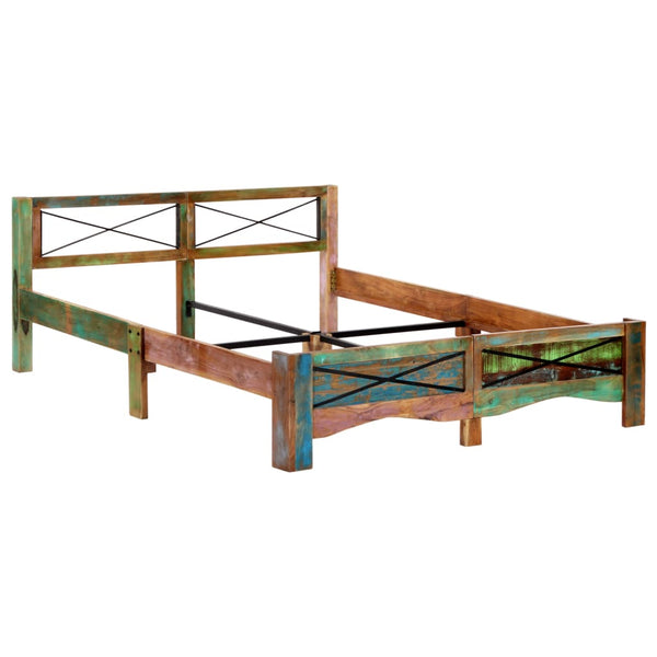 vidaXL Solid Reclaimed Wood Bed 160x200 cm