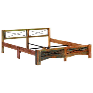 vidaXL Solid Reclaimed Wood Bed 180x200 cm