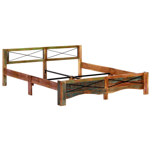 vidaXL Solid Reclaimed Wood Bed 180x200 cm