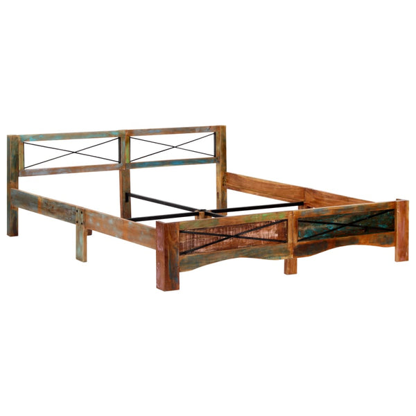 vidaXL Solid Reclaimed Wood Bed 180x200 cm