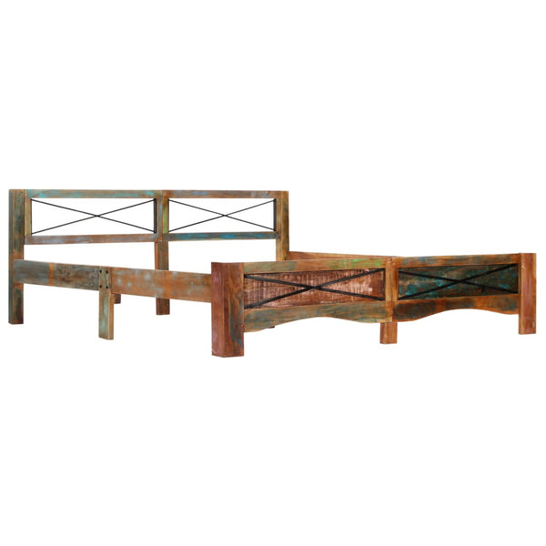 vidaXL Solid Reclaimed Wood Bed 180x200 cm