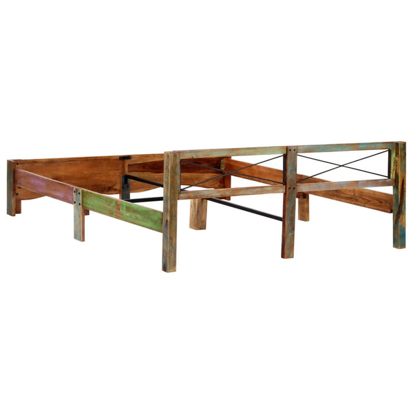 vidaXL Solid Reclaimed Wood Bed 180x200 cm