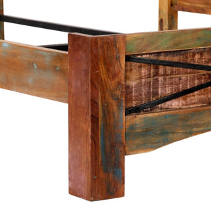 vidaXL Solid Reclaimed Wood Bed 180x200 cm