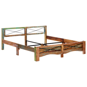 vidaXL Solid Reclaimed Wood Bed 180x200 cm