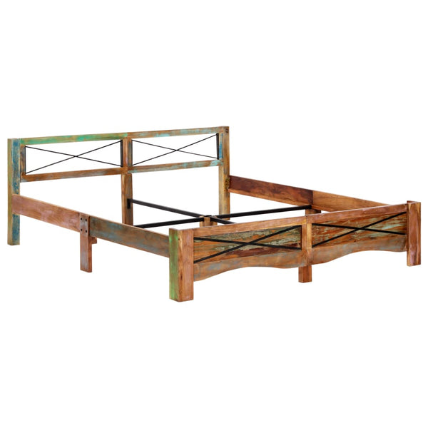 vidaXL Solid Reclaimed Wood Bed 180x200 cm