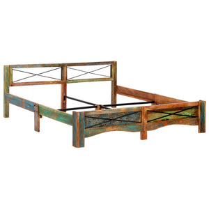 vidaXL Solid Reclaimed Wood Bed 180x200 cm