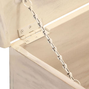 vidaXL Storage Chest White 110 x 40 x 45 cm Solid Acacia Wood
