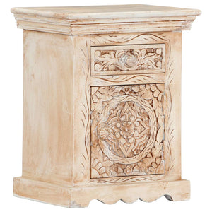 vidaXL Nightstand 40x30x50 cm Solid Mango Wood
